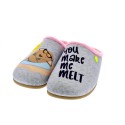 Pantuflas Potatoes zapatos Mujer modelo Medea Gris 