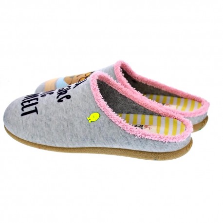 Pantuflas Potatoes zapatos Mujer modelo Medea Gris 