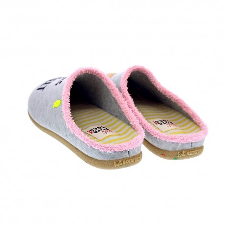 Pantuflas Potatoes zapatos Mujer modelo Medea Gris 