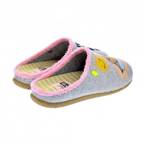 Pantuflas Potatoes zapatos Mujer modelo Medea Gris 