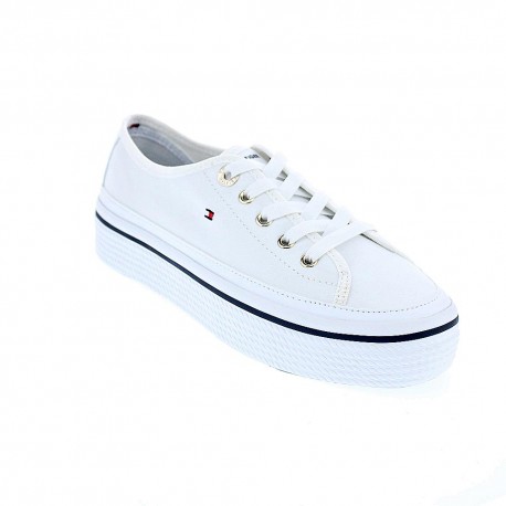 Zapatillas Tommy Hilfiger zapatos Mujer modelo Flatform Blanco 