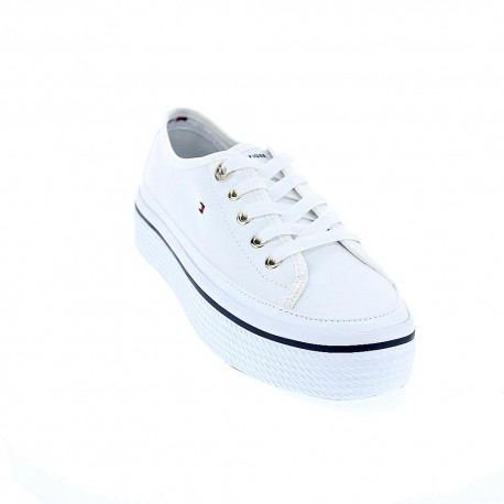 Zapatillas Tommy Hilfiger zapatos Mujer modelo Flatform Blanco 