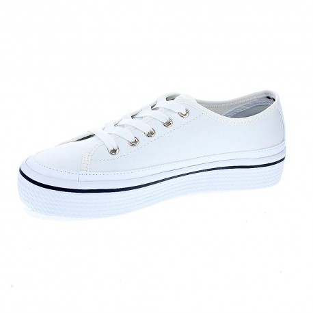 Zapatillas Tommy Hilfiger zapatos Mujer modelo Flatform Blanco 