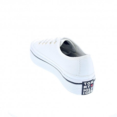 Zapatillas Tommy Hilfiger zapatos Mujer modelo Flatform Blanco 