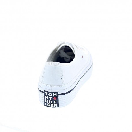 Zapatillas Tommy Hilfiger zapatos Mujer modelo Flatform Blanco 