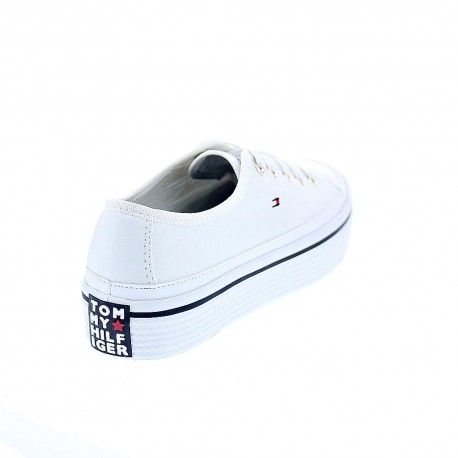 Zapatillas Tommy Hilfiger zapatos Mujer modelo Flatform Blanco 