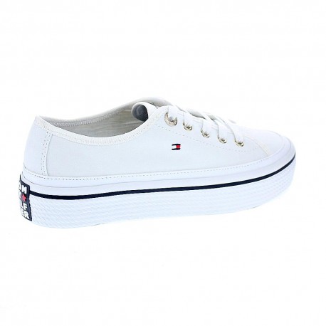 Zapatillas Tommy Hilfiger zapatos Mujer modelo Flatform Blanco 
