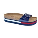 Sandalias Tommy Hilfiger zapatos Mujer modelo Flag Outsole Mule Azul 