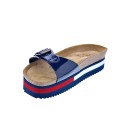 Sandalias Tommy Hilfiger zapatos Mujer modelo Flag Outsole Mule Azul 