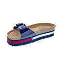 Sandalias Tommy Hilfiger zapatos Mujer modelo Flag Outsole Mule Azul 