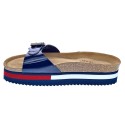 Sandalias Tommy Hilfiger zapatos Mujer modelo Flag Outsole Mule Azul 