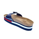 Sandalias Tommy Hilfiger zapatos Mujer modelo Flag Outsole Mule Azul 