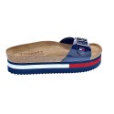Sandalias Tommy Hilfiger zapatos Mujer modelo Flag Outsole Mule Azul 