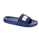 Sandalias Tommy Hilfiger zapatos Mujer modelo Flag Pool Slide Azul 