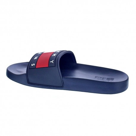 Sandalias Tommy Hilfiger zapatos Mujer modelo Flag Pool Slide Azul 