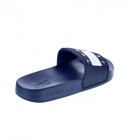 Sandalias Tommy Hilfiger zapatos Mujer modelo Flag Pool Slide Azul 