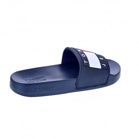Sandalias Tommy Hilfiger zapatos Mujer modelo Flag Pool Slide Azul 