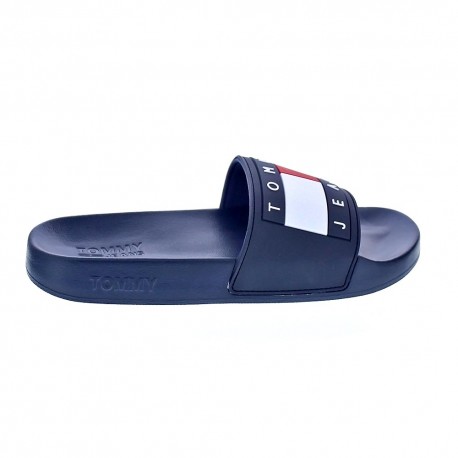 Sandalias Tommy Hilfiger zapatos Mujer modelo Flag Pool Slide Azul 