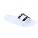 Sandalias Tommy Hilfiger zapatos Mujer modelo Flag Pool Slide Blanco 