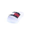 Sandalias Tommy Hilfiger zapatos Mujer modelo Flag Pool Slide Blanco 