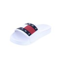 Sandalias Tommy Hilfiger zapatos Mujer modelo Flag Pool Slide Blanco 