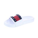 Sandalias Tommy Hilfiger zapatos Mujer modelo Flag Pool Slide Blanco 