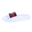 Sandalias Tommy Hilfiger zapatos Mujer modelo Flag Pool Slide Blanco 