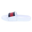 Sandalias Tommy Hilfiger zapatos Mujer modelo Flag Pool Slide Blanco 