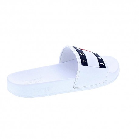 Sandalias Tommy Hilfiger zapatos Mujer modelo Flag Pool Slide Blanco 