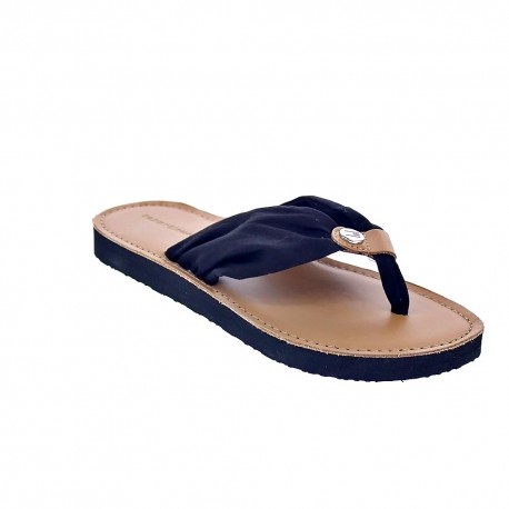 Sandalias Tommy Hilfiger zapatos Mujer modelo Footbed Beach Sandal Negro 