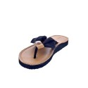 Sandalias Tommy Hilfiger zapatos Mujer modelo Footbed Beach Sandal Negro 