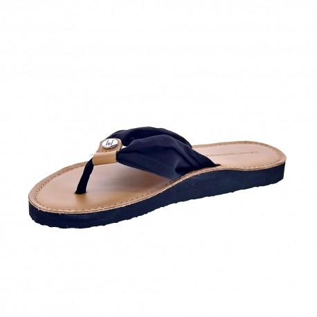 Sandalias Tommy Hilfiger zapatos Mujer modelo Footbed Beach Sandal Negro 