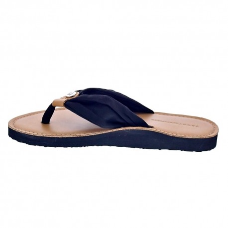 Sandalias Tommy Hilfiger zapatos Mujer modelo Footbed Beach Sandal Negro 