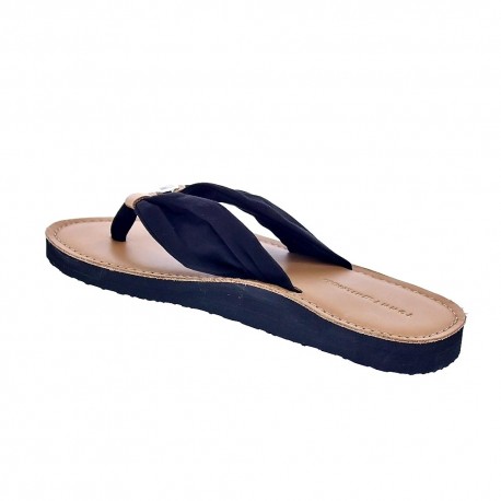 Sandalias Tommy Hilfiger zapatos Mujer modelo Footbed Beach Sandal Negro 