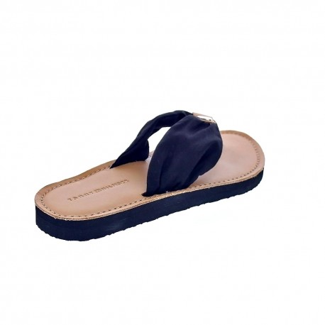 Sandalias Tommy Hilfiger zapatos Mujer modelo Footbed Beach Sandal Negro 