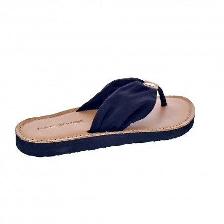 Sandalias Tommy Hilfiger zapatos Mujer modelo Footbed Beach Sandal Negro 