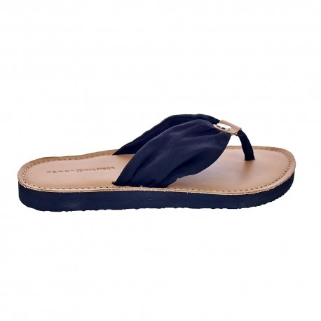 Sandalias Tommy Hilfiger zapatos Mujer modelo Footbed Beach Sandal Negro 