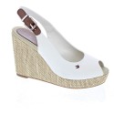 Sandalias Tommy Hilfiger zapatos Mujer modelo Iconic Elena Sling Blanco 