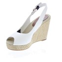 Sandalias Tommy Hilfiger zapatos Mujer modelo Iconic Elena Sling Blanco 
