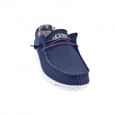Mocasines Hey Dude zapatos Hombre modelo Wally Sox Azul 