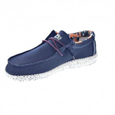 Mocasines Hey Dude zapatos Hombre modelo Wally Sox Azul 