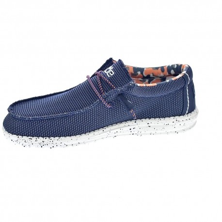 Mocasines Hey Dude zapatos Hombre modelo Wally Sox Azul 