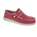 Mocasines Hey Dude zapatos Hombre modelo Wally Braided Rojo Elástico
