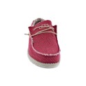 Mocasines Hey Dude zapatos Hombre modelo Wally Braided Rojo Elástico