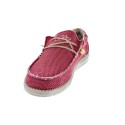 Mocasines Hey Dude zapatos Hombre modelo Wally Braided Rojo Elástico