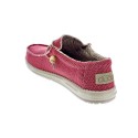 Mocasines Hey Dude zapatos Hombre modelo Wally Braided Rojo Elástico