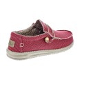 Mocasines Hey Dude zapatos Hombre modelo Wally Braided Rojo Elástico