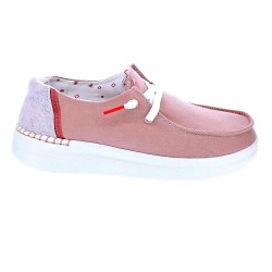 Mocasines Hey Dude zapatos Mujer modelo Wendy Rise Rosa  2