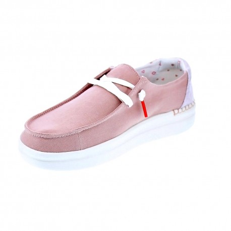 Mocasines Hey Dude zapatos Mujer modelo Wendy Rise Rosa 