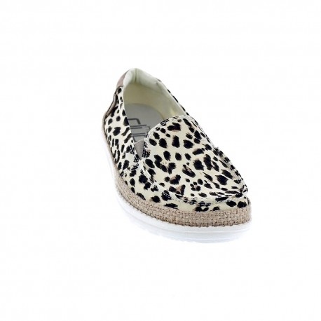 Mocasines Hey Dude zapatos Mujer modelo Lena Leopard Beige 